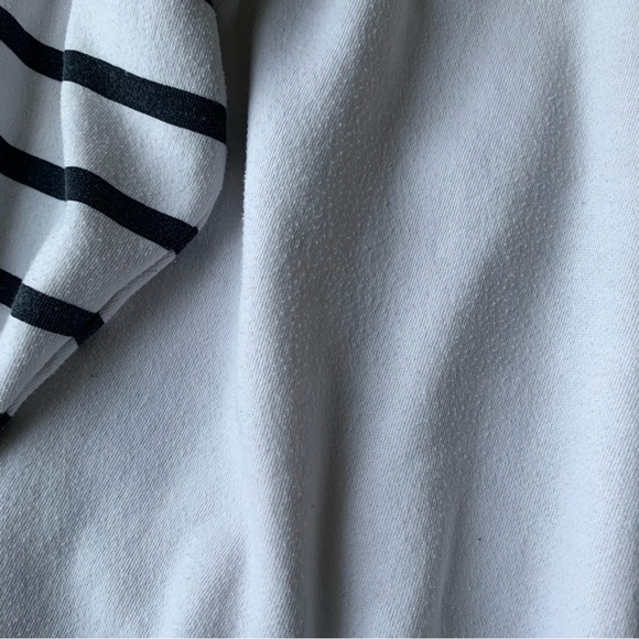 Vintage 80s Nautical Collared Sweatshirt Small Sailing Fisherman Core Striped - Picture 7 of 8